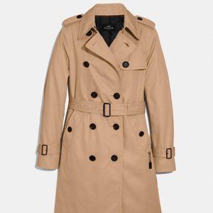 Coach Khaki Classic Trench Coat